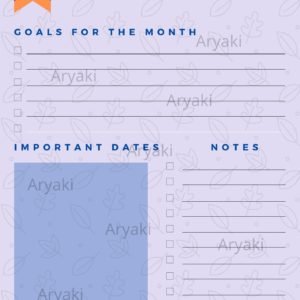 Monthly Planners